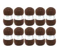 Gründl Laine Lisa Premium uni – 100% polyacrylique – 10 pel. 50 g/133 m – aig. 3,5–4,5 – brun