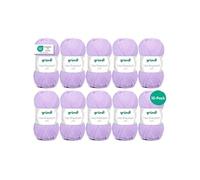 10 Pelotes de laine - Lilas - 9 - 100% acrylique - 3,5/4,5 mm - Gründl - Lisa Premium