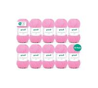 Gründl Lisa Premium - Pack 10 pelotes acrylique fuchsia 50 g (≈133 m)