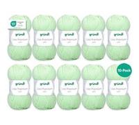 10 pelotes de laine - Vert fluo - 6 - 100% acrylique - 3,5/4,5 mm - Gründl - Lisa Premium