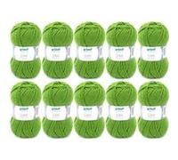 Gründl Fil à tricoter Laine Lisa Premium uni – doux 100% polyacrylique 10x50g 133m Verde