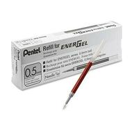 Pentel Recharge LRN5 pour stylo gel EnerGel 0,5 mm pointe aiguille – 10 recharges Bleu