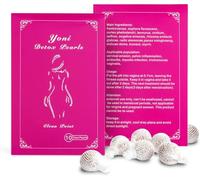 10 perles Yoni boules détox avec ficelle et applicateur - Essence à base de plantes pour nettoyer - Équilibre du pH avec carte de test de pH