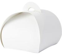 10 petites boîtes cadeaux en papier blanc à assembler