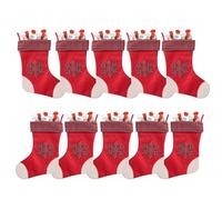 10 Petites Bottes de Noël garnies de 20 chocolats KINDER SchokoBons et Mini-Bueno | Idéal Noël d'entreprises, amicales, CSE, repas de famille