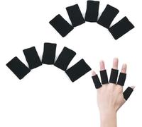 10 pezzi Manicotti Elasticizzati Proteggi Dita, Protezioni mano Uomo Donna per le Dita Culle Tutore Dito a Scatto per Pollice per Artrite del Dito Trigger Gonfiore per Pallacanestro Tennis Baseball S