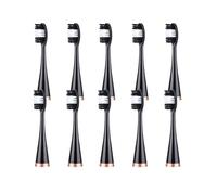 10 Pezzi Testine Di Ricambio Per Spazzolino Elettrico Sonico, Setole Per Sbiancamento E Pulizia Dentale(Black)