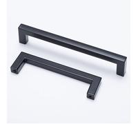 10 Pices Poigne de Meuble Cuisine Entraxe 160mm Poignet de Porte Cuisine Meuble Noir avec 4 Poigne Autocollante Poigne PZCC