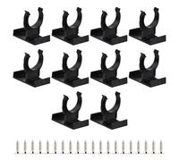 10 Pièce Clips de Plinthe de Cuisine, Clip Plinthe Cuisine avec 40 M3.5x14 Vis, Clip de Fixation pour Plinthes, 27mm, pour Canapés, Le Lits, Meubles TV