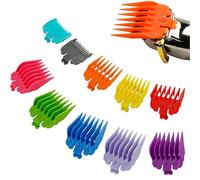10 Piece Guide Comb Guide Set Compatible with Wahl Hair Clippers, Professional Colour Professional Comb Guide Kit, Suitable for professional hairdressers and home hairdressers