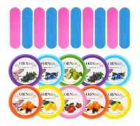 10 pièce Lingettes Pour Ongles Non Pelucheuses, Lingettes Dissolvantes Parfumées Pour Vernis à Ongles, avec 10 limes à ongles Dissolvant Pour Vernis à Ongles, Lingettes