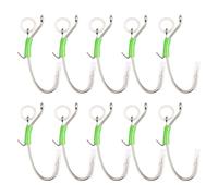 10-Piece Sea Fishing Float Shrimp Rig - High Carbon Steel