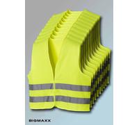 10 Pièce teXXor Vest Gilet Jaune de Sécurité Protection Gem En 471 Jaune Fluo
