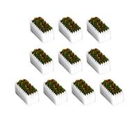 10 pièces 1:150 Accessoires de maison de poupée miniature Fleur Fée Jardin Décor