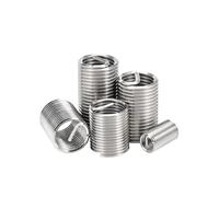 10 pièces 1/2-13 ~ 1D 3D 304 fil d'acier inoxydable manchon d'insertion douille vis bobine écrou de réparation - attaches industrielles(2D)