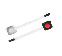 10 pièces 1 2 3 4 touches bouton Membrane interrupteur matrice tableau clavier clavier panneau de commande Pad Kit de bricolage (Color : 1 key red)