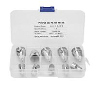 10 pièces 1.3mm P80 buse P80 électrode, buse de torche consommable de découpe plasma, remplacement pour machine de découpe plasma d'air(Set)
