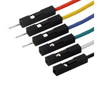 10 pièces 10/20/30cm 2.54mm couleur en option bricolage platine de prototypage électronique câble Dupont pour Arduino mâle femelle Dupont cavalier fil Gray