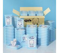 10 pièces/100 pièces Lingettes nettoyantes portables mini pour les mains et la bouche, lingettes de soin, 1 paquet de 10 pièces, lingettes nettoyantes à extraction 50 pièces,100 pièces,10 pièces/paque