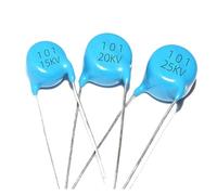 10 pièces 100PF 101 10KV 15KV 20KV 25KV 30KV 40KV condensateur à puce céramique haute tension (Size : 101 20KV, Color : Blue)
