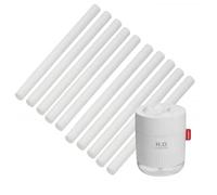10 pièces 10cm bâtons d'humidificateur bâtons de recharge de filtre en coton mèches de remplacement pour humidificateur USB portable dans le bureau chambre voyage en voiture