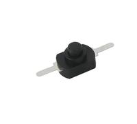 10 pièces 12 * 8MM DC 30V 1A interrupteur à bouton-poussoir marche/arrêt for torche électrique 1208YD autobloquant(Black)