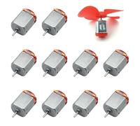 10 Pièces 130 Mini Moteur Electrique, Mini Moteurs Électriques DC 3 V 6 V, Moteur Miniature Courant Continu pour Projets DIY Voitures Télécommandées Expériences Scientifiques Ventilateurs Jouets Robot