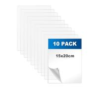 10 Pièces 150 x 200 x 1 mm Plaque Acrylique Transparente, Feuille de Plastique Plaque Transparent pour Remplacement du Verre du Cadre Photo, l'affichage des Projets, Peintures