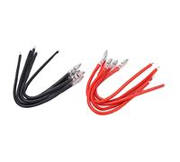 10 pièces 16AWG câble d'extension de moteur RC connecteurs balle 4,0mm, fil silicone souple fil de fiche banane pour moteur brossé 380/390/540/550/775/795 SCX10 TRX4 D90