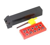 10 pièces 16ER AG60 AG55 Inserts filetés + 1 pièce SER1212H16 12mm 16mm 20mm 25mm porte-outil avec clé for outil de tournage de tour(No holder,10PCS 16ER G60 BMA)