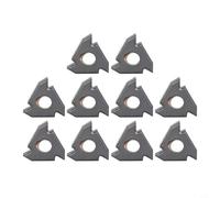 10 pièces 16IR AG60-TF PR1115 pour inserts de filetage CNC, porte-outils indexables en carbure pour semi-finition et finition, lames de tournage de filetage de 3/8"