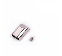 10 pièces 17mm 14mm bouchon de fermeture à glissière en métal fermeture à glissière queue Clip arrêt queue bouchon tête avec vis bricolage couture cuir matériel Craft-2