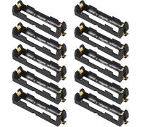 10 pièces 18650 batterie Clip support boîte étui pour 18650 batterie Contacts en cuivre batterie boîte de rangement support 1 emplacements 3.7V 10pcs