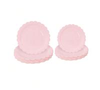 10 pièces/20 pièces/40 pièces/set, assiettes en papier rose clair 9" 7" assiettes rose festonnées pour mariage, shower de mariée, révélation du sexe, shower de naissance, anniversaire, événement, fête