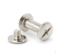 10 pièces-20 pièces/lot D5(M4) vis de couleur bronze argent doré noir, livres compte, à bout, d'album Photo(Sliver colour,D5X6 20pcs)