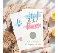 10 pièces/20 pièces/Paquet de cartes à gratter pour la révélation du sexe de bébé, jeu de devinettes fille ou garçon, fournitures pour fête, décorations pour baby shower garçon,fille,fille et garçonLe
