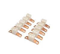 10 pièces 20A 32V voitures en plastique blanc véhicule Push-in Type mâle PAL cartouche fusibles