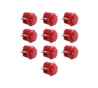 10 Pièces 24 mm pour Boutons de Cassette pour Baolian, Boutons Poussoirs D'Arcade, Boutons Circulaires, Micro-Interrupteur pour Kit DIY D'Arcade
