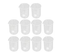 10 Pièces 250ml Bécher Gradué Bécher en Verre Scientifique Ensemble Béchers de Laboratoire pour Projets de Laboratoire Tasses à Mesurer