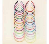 10 pièces/28 pièces Serre-tête polyvalent à la mode en gros-grain de 1 yard pour femmes, accessoires pour cheveux, accessoires de tête, voyage, anniversaire Taille Unique,10 pièces-couleur aléatoireUn
