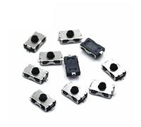 10 pièces 3 * 6 * 2.5 NO Micro-interrupteur normalement fermé 3 * 6 SMD tactile Gel de silice bouton 4 * 6 NC bouton souple SMD interrupteur industriel (Color : Normally Closed)
