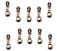 10 pièces #3 Nylon Zipper Extracteur Tête Curseur Kit de réparation de Remplacement Doré