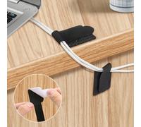 10 pièces/30 pièces Boîte organisatrice de câbles de bureau minimaliste multifonctionnelle, convient pour les clips de câbles réutilisables d'électricien, les attaches de câbles magiques, les attaches