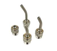 10 pièces 304 buse de liquide de refroidissement en acier inoxydable refroidissement haute pression réglable pour tour de sculpture de bijoux,fraisage,tuyau de coup M12*1.25 Tube length 120mm(4.72in)