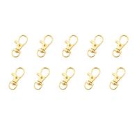 10 pièces 31mm / 34mm / 36mm / 37mm mousqueton fermoirs crochets fermoirs pivotants en métal mousqueton pour porte-clés bijoux artisanat collier bricolage pivotants