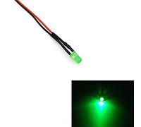 10 Pièces 3mm Lumière LED Lampe Diodes Électroluminescentes 20cm Ampoule LED Précâblé Pour Bricolage Décoration De La Maison DC 3V 5V 9V 12V 24V 36V 48V 110V 220V,Vert,20 Pièces 24V