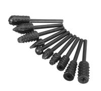10 Pièces 3mm Tige Fichier Rotatif Forets Cutter Rape Ensemble Outil De Travail Du Bois