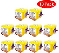 10 pièces 4400mAh BR-2/3AGCT4A pile API 6V pour FANUC Backup Power A98L-0031-0025