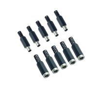 (10 pièces) 5 paires de connecteurs CC 2,1 x 5,5 mm, prise d'alimentation CC 5,5 x 2,1 mâle et femelle