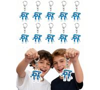 10 pièces/5 pièces Set Porte-clés plat 2D 67, Porte-clés "Steal My Heart" 67, Décoration de porte-clés, Convient pour accrocher sur des sacs et des sacs à dos - Idéal comme cadeaux de vacances uniques